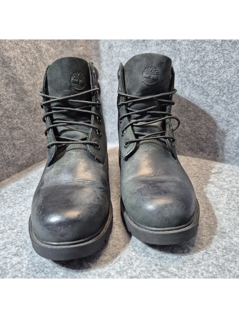 Timberland w/Ortholite Black Women's Leather Boots Size 8.5 Primaloft 400 Grams